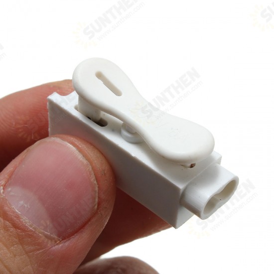 1 Pin Quick Fix Push-in Clip Spring Connector Cable Terminal Block for 3528 5050 LED Strip