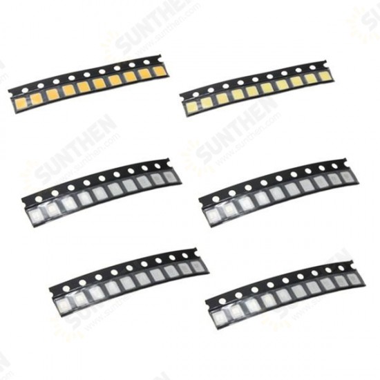 10 pcs 2835 Colorful SMD SMT LED Light Lamp Beads For Strip Lights