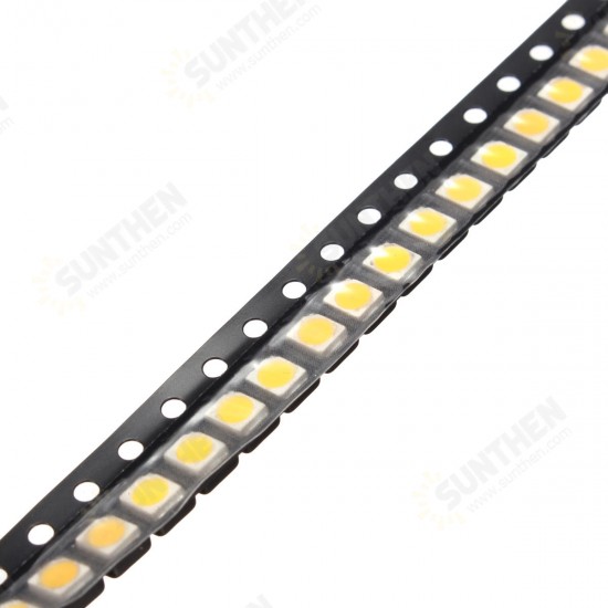 100PCS SMD3528 1210 1W 100LM Warm White LED Backlight DIY Chip Bead For TV Application