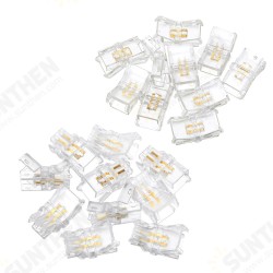 10PCS 2Pin 8MM Board to Board/Board to Wire Connector for Waterproof Single Color LED Strip Light 10PCS 2Pin 8MM Board to Board/Board to Wire Connector for Waterproof Single Color LED Strip Light