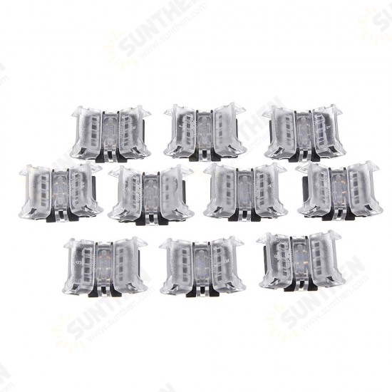 10PCS 3 Pin 10MM IP20 Board to Board LED Tape Connector Terminal for 1903 2811 2812 RGB Strip Light