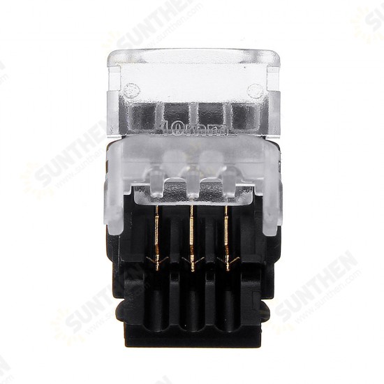 10PCS 3 Pin 10MM Non-waterproof Board to Wire Connector Terminal for CCT LED Strip Light