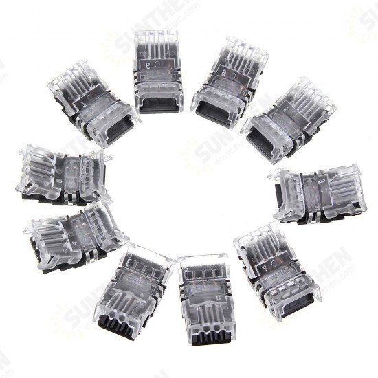 10PCS 3 Pin 10MM Non-waterproof Board to Wire Connector Terminal for CCT LED Strip Light