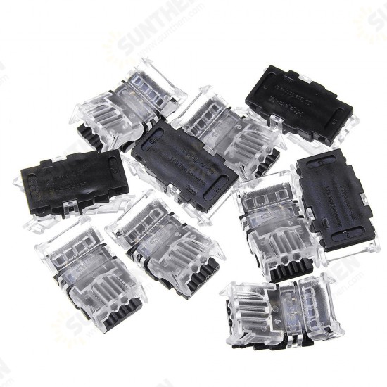 10PCS 3 Pin 10MM Non-waterproof Board to Wire Connector Terminal for CCT LED Strip Light