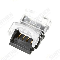 10PCS 4Pin 10MM Board to Board Tape Connector Terminal for Waterproof RGB LED Strip Light 10PCS 4Pin 10MM Board to Board Tape Connector Terminal for Waterproof RGB LED Strip Light