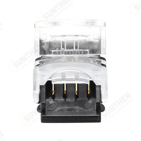 10PCS 4Pin 10MM Board to Board Tape Connector Terminal for Waterproof RGB LED Strip Light