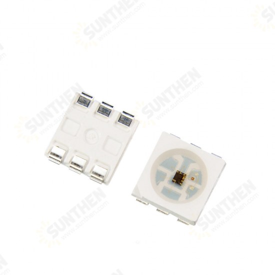 10PCS DC5V APA107 IC 5050 SMD RGB Built-in 0.2W 60mA LED Chip DIY Light Beads for Strip Screen