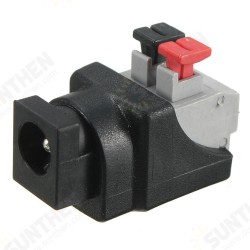 10PCS DC Power Female 5.5*2.1mm Connector Adapter Plug Cable Pressed for LED Strips 12V 10PCS DC Power Female 5.5*2.1mm Connector Adapter Plug Cable Pressed for LED Strips 12V