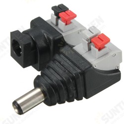 10PCS Male&Female Connectors DC 5.5*2.1mm Power Adapter Plug Cable for LED Strips 12V 10PCS Male&Female Connectors DC 5.5*2.1mm Power Adapter Plug Cable for LED Strips 12V