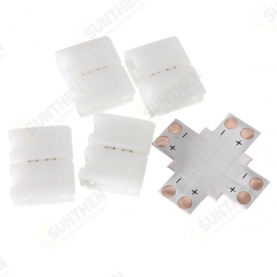 10mm +/T/L Shape 2 Pin 5050 PCB LED Strip Corner Connector for Single Color Lighting 10mm +/T/L Shape 2 Pin 5050 PCB LED Strip Corner Connector for Single Color Lighting
