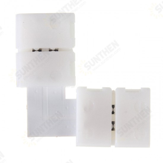 10mm +/T/L Shape 2 Pin 5050 PCB LED Strip Corner Connector for Single Color Lighting