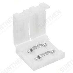 10mm Width 2Pin Solderless Connector for Non-waterproof Single Color LED Strip Light 10mm Width 2Pin Solderless Connector for Non-waterproof Single Color LED Strip Light