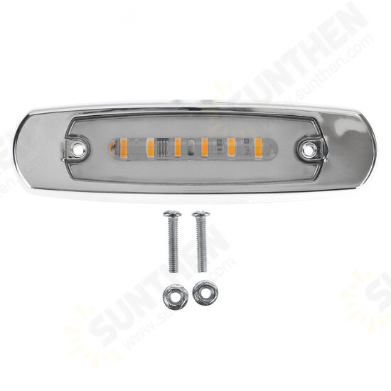 12/24V 18 LED Side Flowing Marker Light Lamp Waterproof For Truck Trailer Lorry