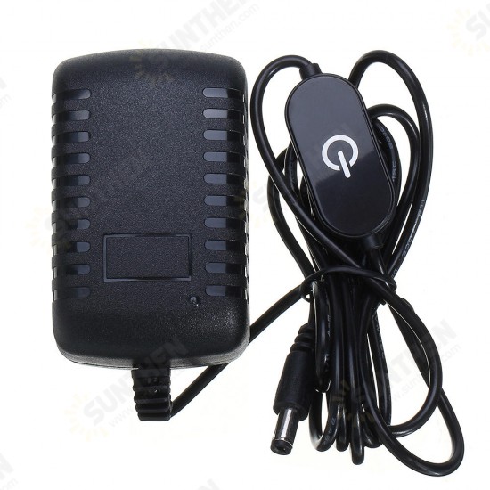 1.5M 2M AC110-240V To DC12V 1A 5.5*2.1mm Touch Dimmer Switch Power Adapter US Plug for LED Strip