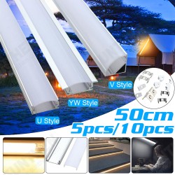 1X 5X 10X 50CM Aluminum Channel Holder For LED Strip Light Bar Under Cabinet Lamp 1X 5X 10X 50CM Aluminum Channel Holder For LED Strip Light Bar Under Cabinet Lamp