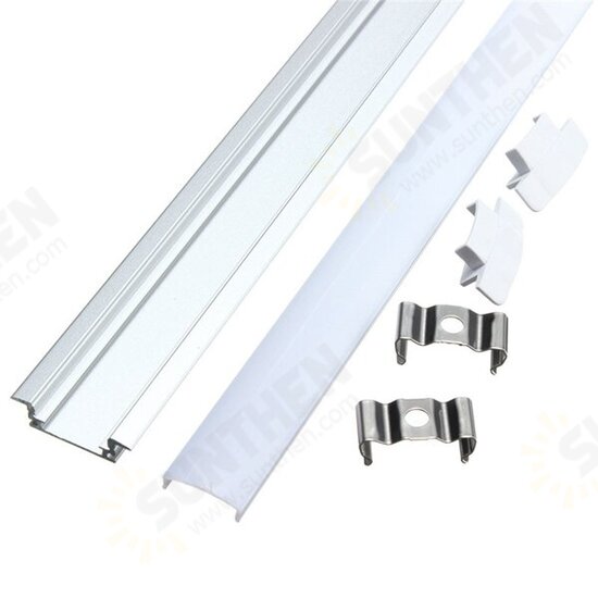 1X 5X 10X 50CM Aluminum Channel Holder For LED Strip Light Bar Under Cabinet Lamp