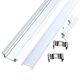 1X 5X 10X 50CM Aluminum Channel Holder For LED Strip Light Bar Under Cabinet Lamp