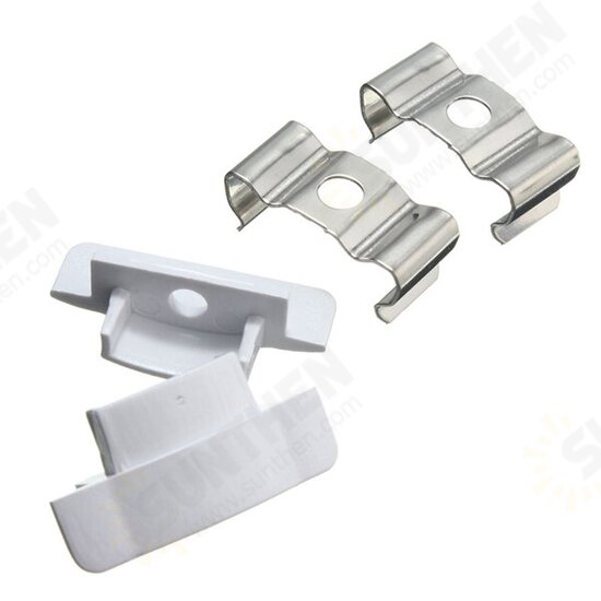 1X 5X 10X 50CM Aluminum Channel Holder For LED Strip Light Bar Under Cabinet Lamp