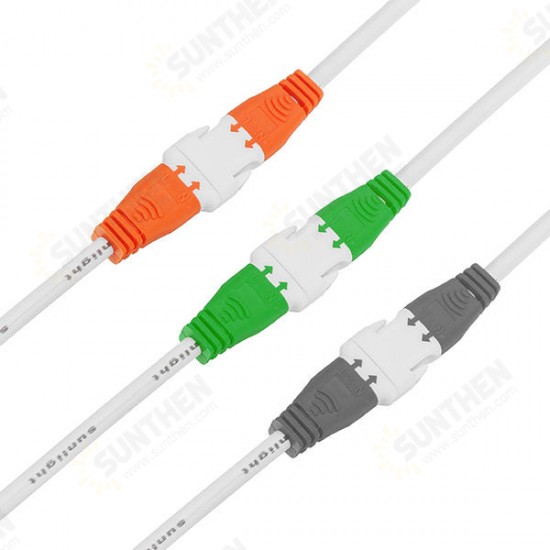 2 Pin Orange Green Grey Connector Wire Cable for Male Female LED Strip Light