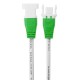 2 Pin Orange Green Grey Connector Wire Cable for Male Female LED Strip Light