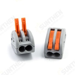 20PCS 2Pin PCT-212 Mini Fast Wire Connectors Universal Compact Wiring Push-in Terminal Block 20PCS 2Pin PCT-212 Mini Fast Wire Connectors Universal Compact Wiring Push-in Terminal Block