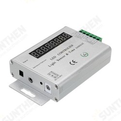 24 Keys 3 Channels Light Sensor Time Programmable Controller for Single Color LED Strip DC12-24V 24 Keys 3 Channels Light Sensor Time Programmable Controller for Single Color LED Strip DC12-24V