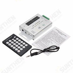 24 Keys 3 Channels Light Sensor Time Programmable Controller for Single Color LED Strip DC12-24V 24 Keys 3 Channels Light Sensor Time Programmable Controller for Single Color LED Strip DC12-24V