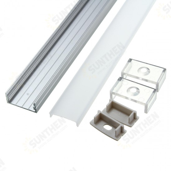 30/50CM XH-U5 U-Style Aluminum Channel Holder For LED Strip Light Bar Under Cabinet Lamp Lighting