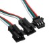 30CM 3Pin Extension Cord SM One Female To Two Male Connectors for Magic LED Strip Light