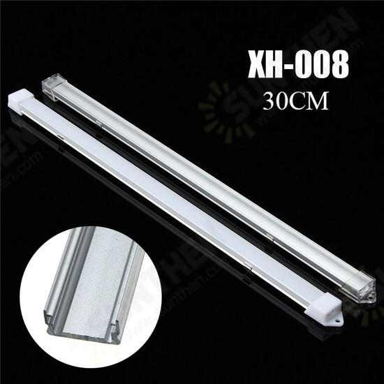 30CM XH-008 U-Style Aluminum Channel Holder For LED Strip Light Bar Under Cabinet Lamp Lighting