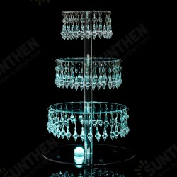 4 Layer Acrylic Cake Stand Remote Control LED Light Cupcake Party Display Rack 4 Layer Acrylic Cake Stand Remote Control LED Light Cupcake Party Display Rack