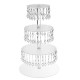 4 Layer Acrylic Cake Stand Remote Control LED Light Cupcake Party Display Rack