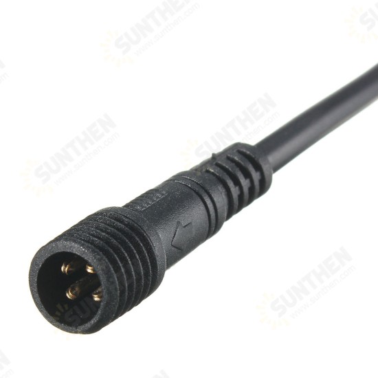 4 Pin 2A Waterproof Male Female Extension Cable Wire Connector for RGB LED Strip Light