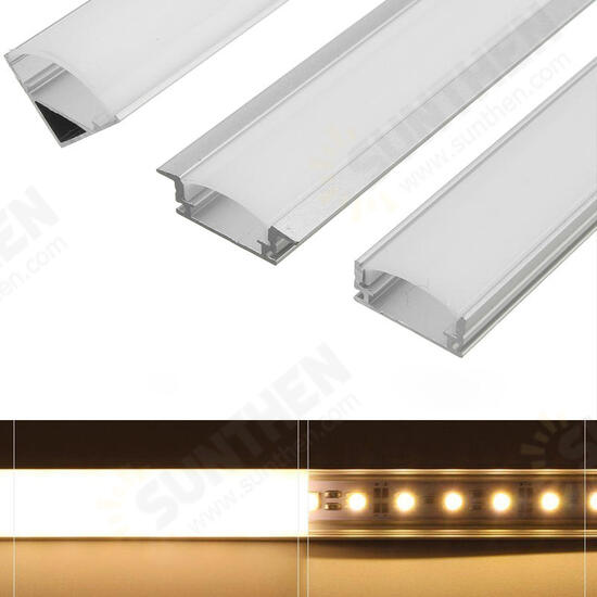 45cm U/V/YW Style Aluminium Channel Holder for LED Strip Light Bar Cabinet Lamp