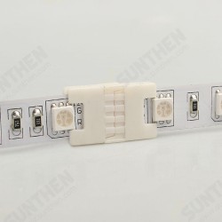 4pin Solderless Connector 10mm PCB Board Connection for RGB Color LED Strip 4pin Solderless Connector 10mm PCB Board Connection for RGB Color LED Strip