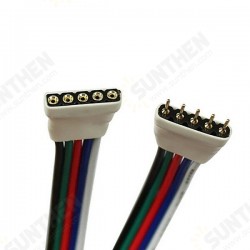 5 Pin Male Female Connector Cable Wire For RGBW SMD5050 LED Flexible Strip Light 5 Pin Male Female Connector Cable Wire For RGBW SMD5050 LED Flexible Strip Light