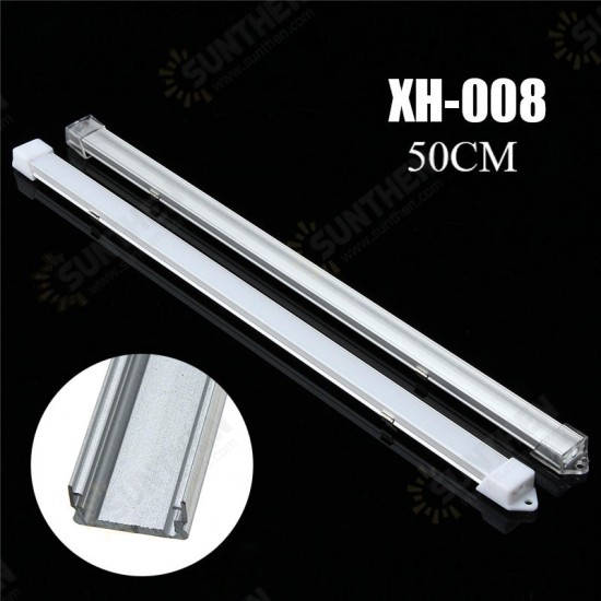 50CM XH-008 U-Style Aluminum Channel Holder For LED Strip Light Bar Under Cabinet Lamp Lighting