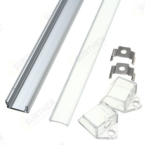 50CM XH-008 U-Style Aluminum Channel Holder For LED Strip Light Bar Under Cabinet Lamp Lighting