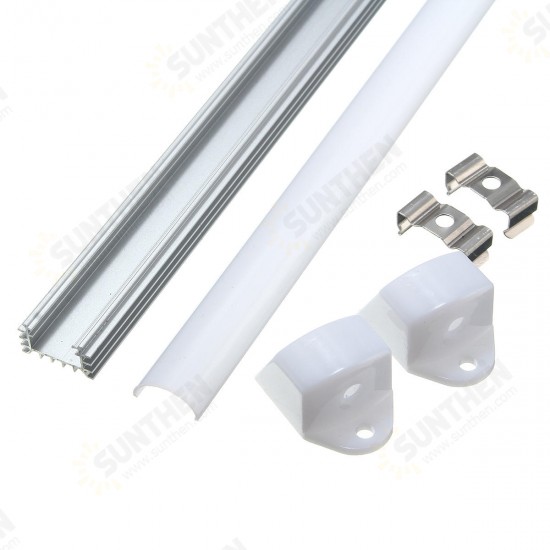 50CM XH-062 U-Style Aluminum Channel Holder For LED Strip Light Bar Under Cabinet Lamp Lighting