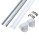 50CM XH-062 U-Style Aluminum Channel Holder For LED Strip Light Bar Under Cabinet Lamp Lighting