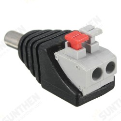 50PCS DC Power Male 5.5*2.1mm Connector Adapter Plug Cable Pressed for LED Strips 12V 50PCS DC Power Male 5.5*2.1mm Connector Adapter Plug Cable Pressed for LED Strips 12V