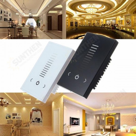 8A Touch Panel Controller Dimmer Wall Switch 12-24V For LED Strip Light Lamp