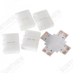 8mm +/T/L Shape 2 Pin 3528 LED Strip PCB Corner Connector for Single Color Lighting 8mm +/T/L Shape 2 Pin 3528 LED Strip PCB Corner Connector for Single Color Lighting