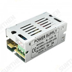 AC 110-220V To DC 5V 2A 10W Driver Switch Power Supply Transformer For LED Strip Light AC 110-220V To DC 5V 2A 10W Driver Switch Power Supply Transformer For LED Strip Light