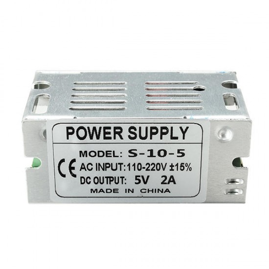 AC 110-220V To DC 5V 2A 10W Driver Switch Power Supply Transformer For LED Strip Light