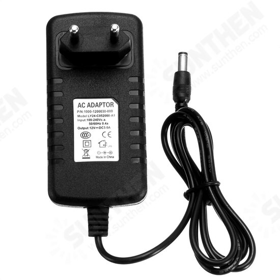 AC100-240V to DC12V 3A 36W EU US UK AU Plug Power Supply Adapter for LED Strip Light 5.5*2.1mm