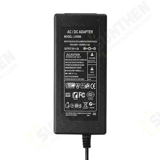 AC100-240V to DC5V 30W 6A Power Supply Adapter Transform For Strip Light