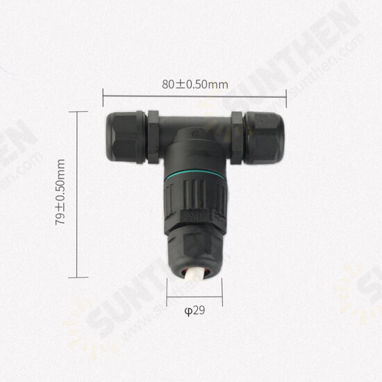 CDF-200/3T IP68 Waterproof 3 Way Cable Connector Outdoor Junction Box 450V 32A Wire Connector High Quality