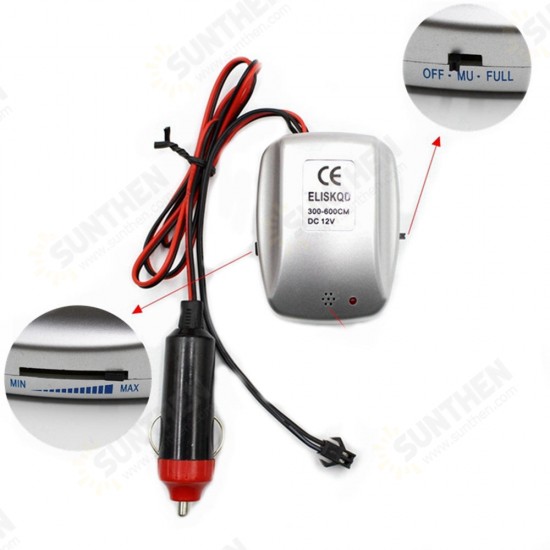 DC12V Voice Controller LED Driver Inverter with Car Cigarette Lighter for 1-6M El Wire Light