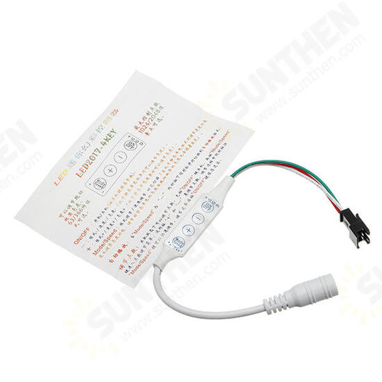 DC5-24V 3 Keys Mini Pixel Controller for LED W2811 W2812 Strip Light